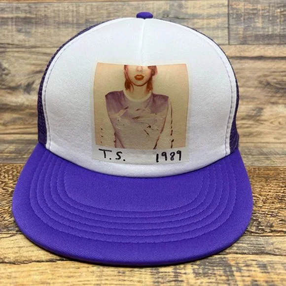 Taylor Swift Purple and White Trucker Hat Taylor Swift Baseball Caps for Men | Mercari main image 3